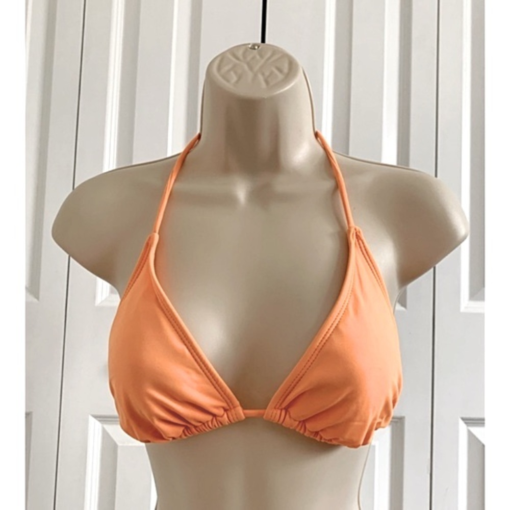 OCEAN PACIFIC (OP) Sz Jr. L 11-13 Creamsicle Orange Triangle String Bikini